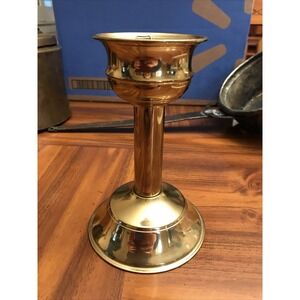Bates Brass of‎ Birmingham hand polish lacquered candle Holder